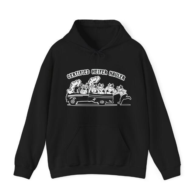 Men's Certified Heifer Tow Rope Hoodie Black