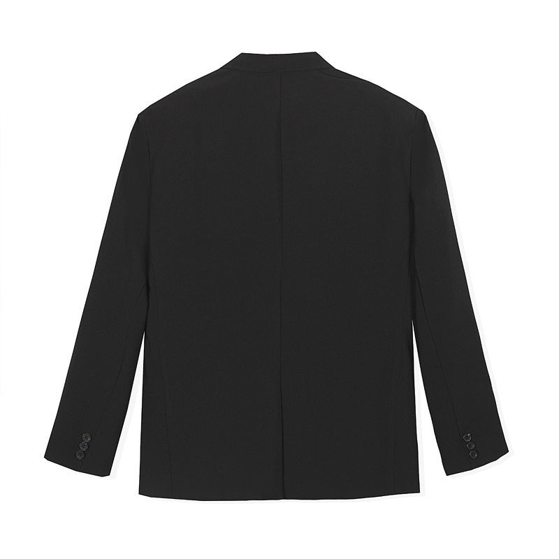 Simplicity Pure Color All-matching Casual Suit Jacket