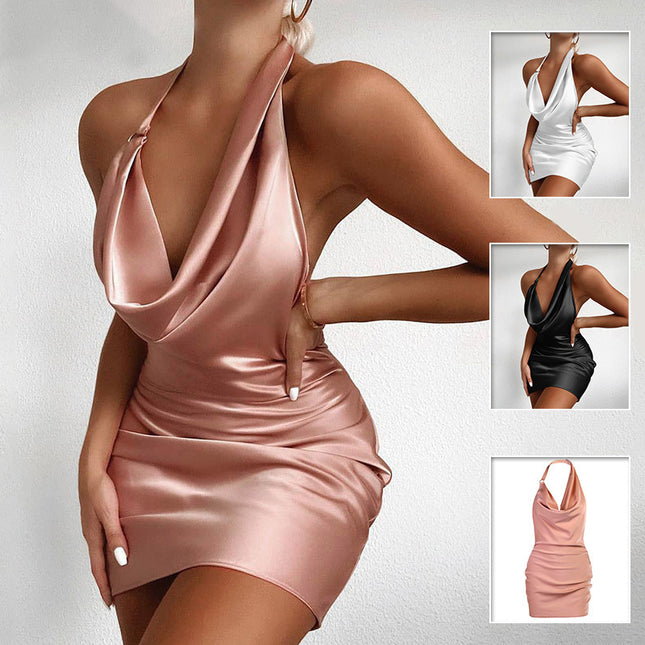Satin Party Mini Dress