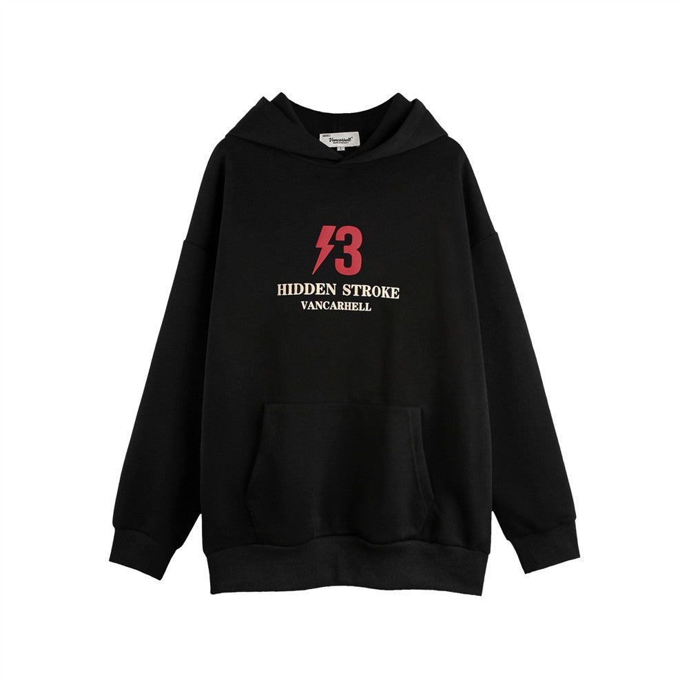 Men's Lightning Printed Hoodie