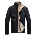 Men's Warm Motorcycle Jacket Black