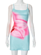 Camisole Floral Print Skinny Sheath Dress