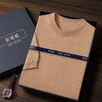 Men's Knitted Sweater With Short Sleeve
