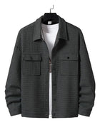 SS Jacquard Oversized Jacket Gray