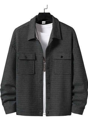 SS Jacquard Oversized Jacket Gray