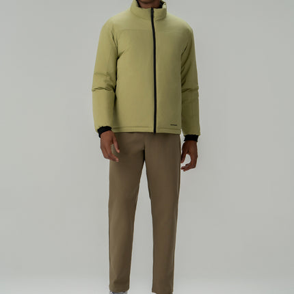 Men's Fashionable Lightweight Cotton-padded Jacket Green