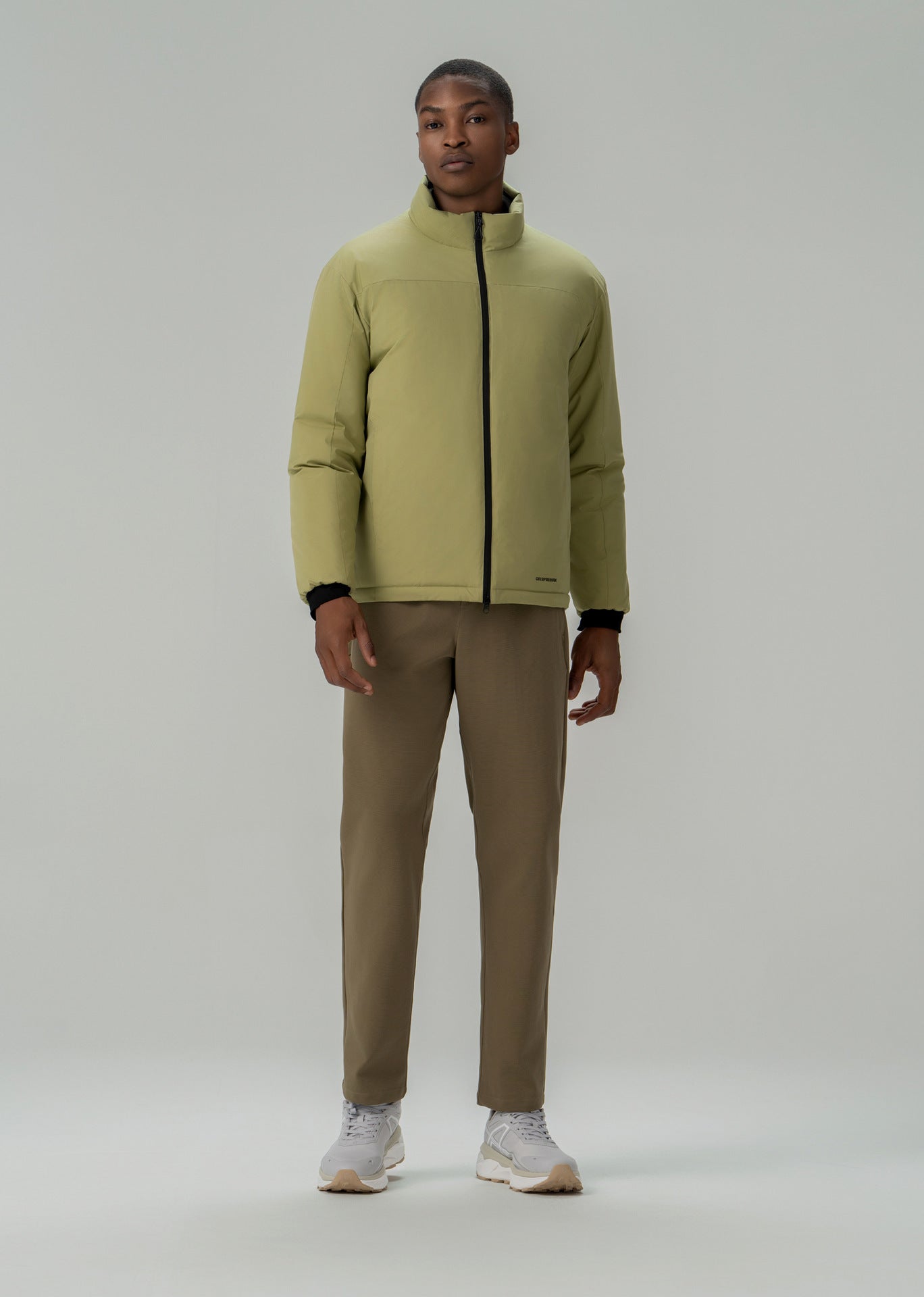 Men's Fashionable Lightweight Cotton-padded Jacket Green