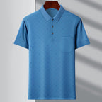 Men's Polo Stripes T-shirt 1719 Blue