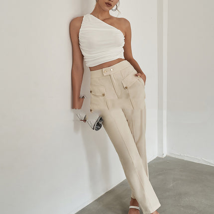 Beltless Chinoiserie Pants