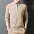 Men's Knitting Sweater Business Base Wool champagne