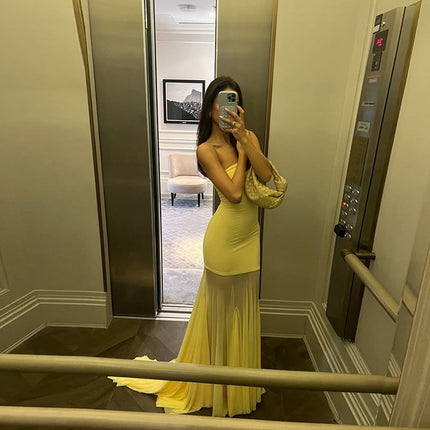 Fashion Off-neck Tube Top Dress Women