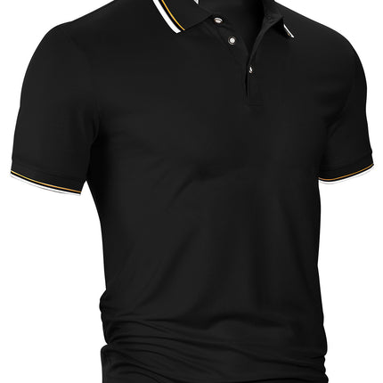 Men's Lapels Top Black