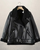 SS Women's motorcycle leather jacket Black