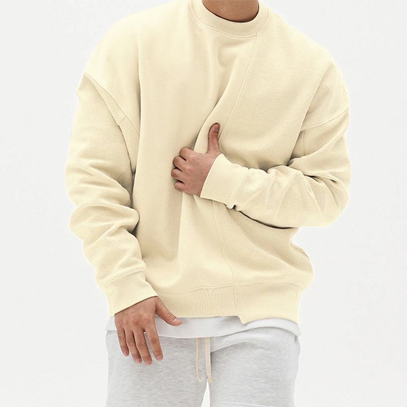 Men's Pullover Round Neck Sweater Bronze