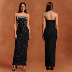 Women's Tube Drilling Backless Dress