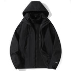 Three-in-one Outdoor Jacket Coat Men's And Women's Black