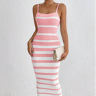 SS Straps Hip Dress Pink