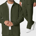 Anti-Wrinkle Simple Jacket Suits Army green