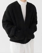 SS Men’s Cardigan Coat Black