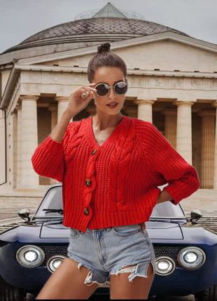 SS Button Down Sweater