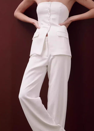 SS Graceful Tube Suit White