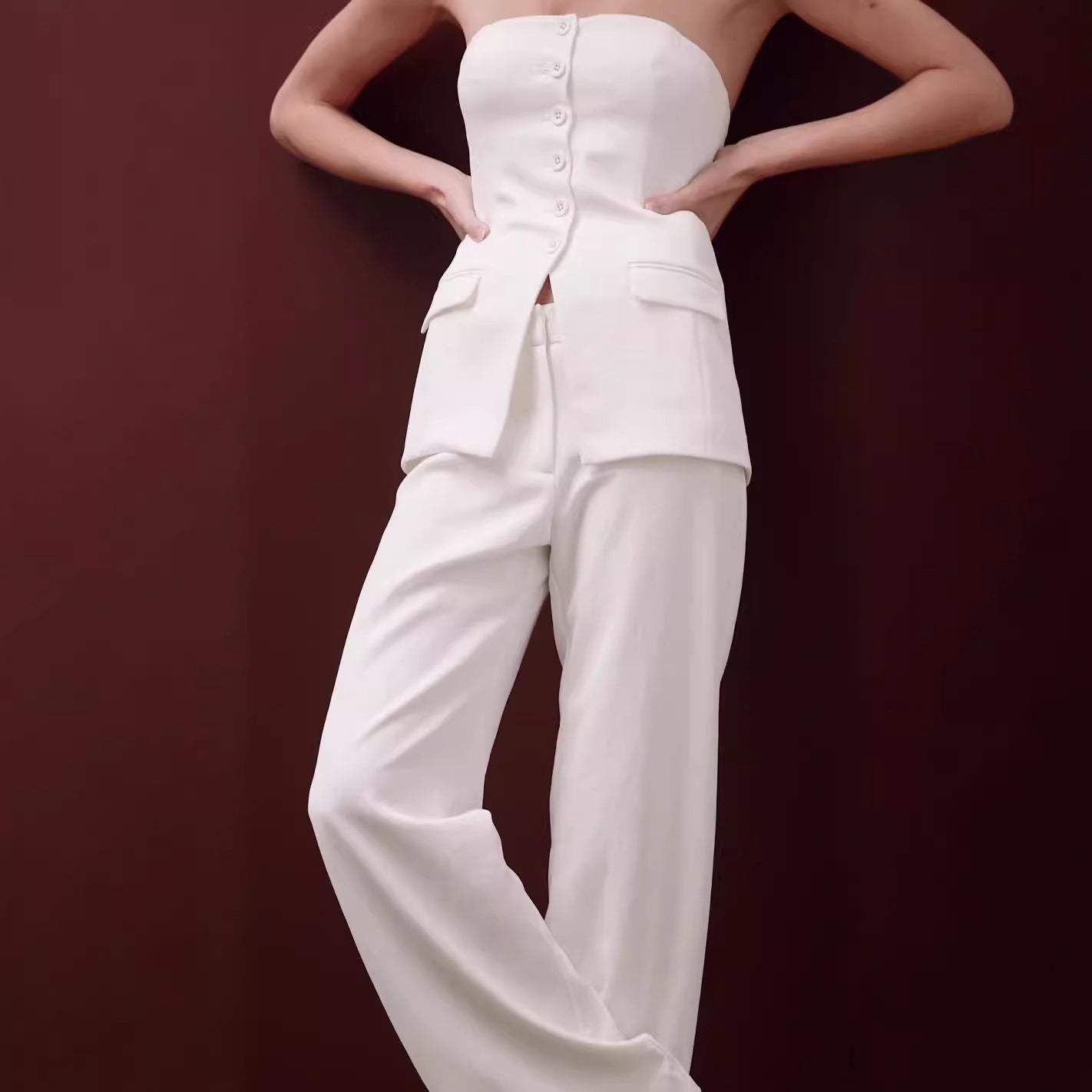 SS Graceful Tube Suit White