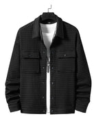 SS Jacquard Oversized Jacket Black