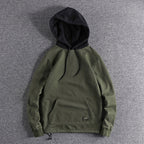 Men's Retro Contrast Color Hoodie
