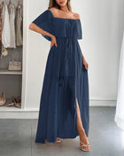 SS Elegant Dress Navy Blue