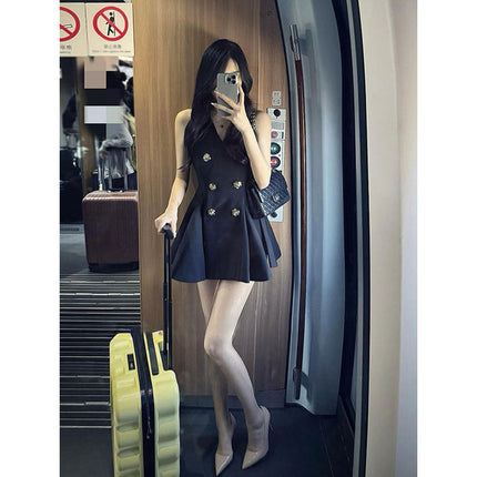 Women's Tight Waist Pleated Short Skirt