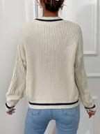 Winter Women's Striped Pullover Sweater