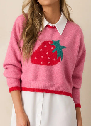 SS Strawberry Sweater