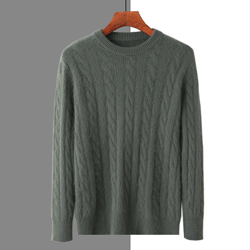 Men's Mink Sweater Army green