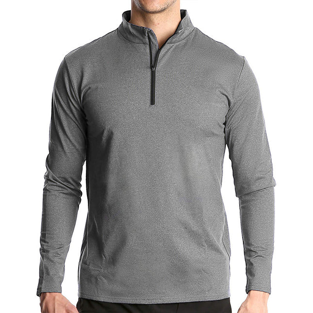 Men's Sports Running Pullover shirt Light Gray