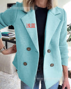 SS Women's Wool Coat Light blue