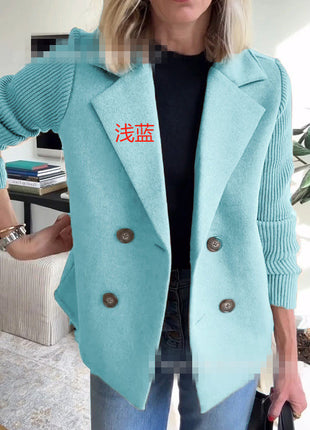 SS Women's Wool Coat Light blue