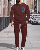 SS Men's Jogging Set Wine red