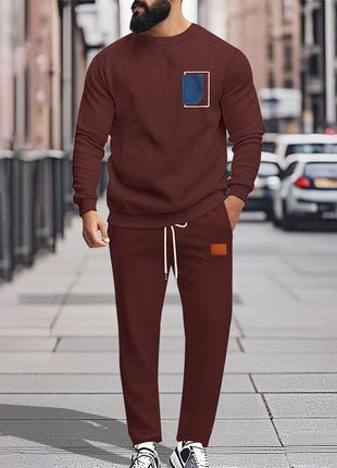 SS Men's Jogging Set Wine red