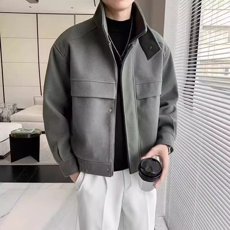 Stylish Short Sense Woolen Jacket