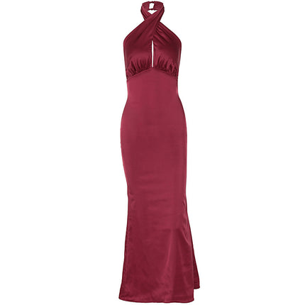 Fashion Elegant Backless Sleeveless Dress