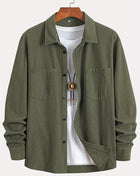 SS Corduroy Shirt Army green