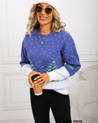 SS Jacquard Christmas Sweater Blue