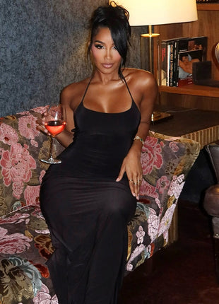 SS Backless A- Line Dress