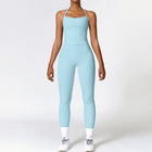 Brushed Yoga Suit Quick-drying Workout Clothes sky blue