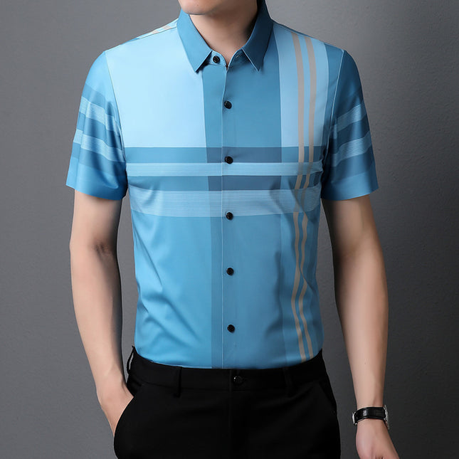Men's All-match Slim T-Shirt Light blue