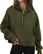 SS Women’s Zipper Hoodies Army green
