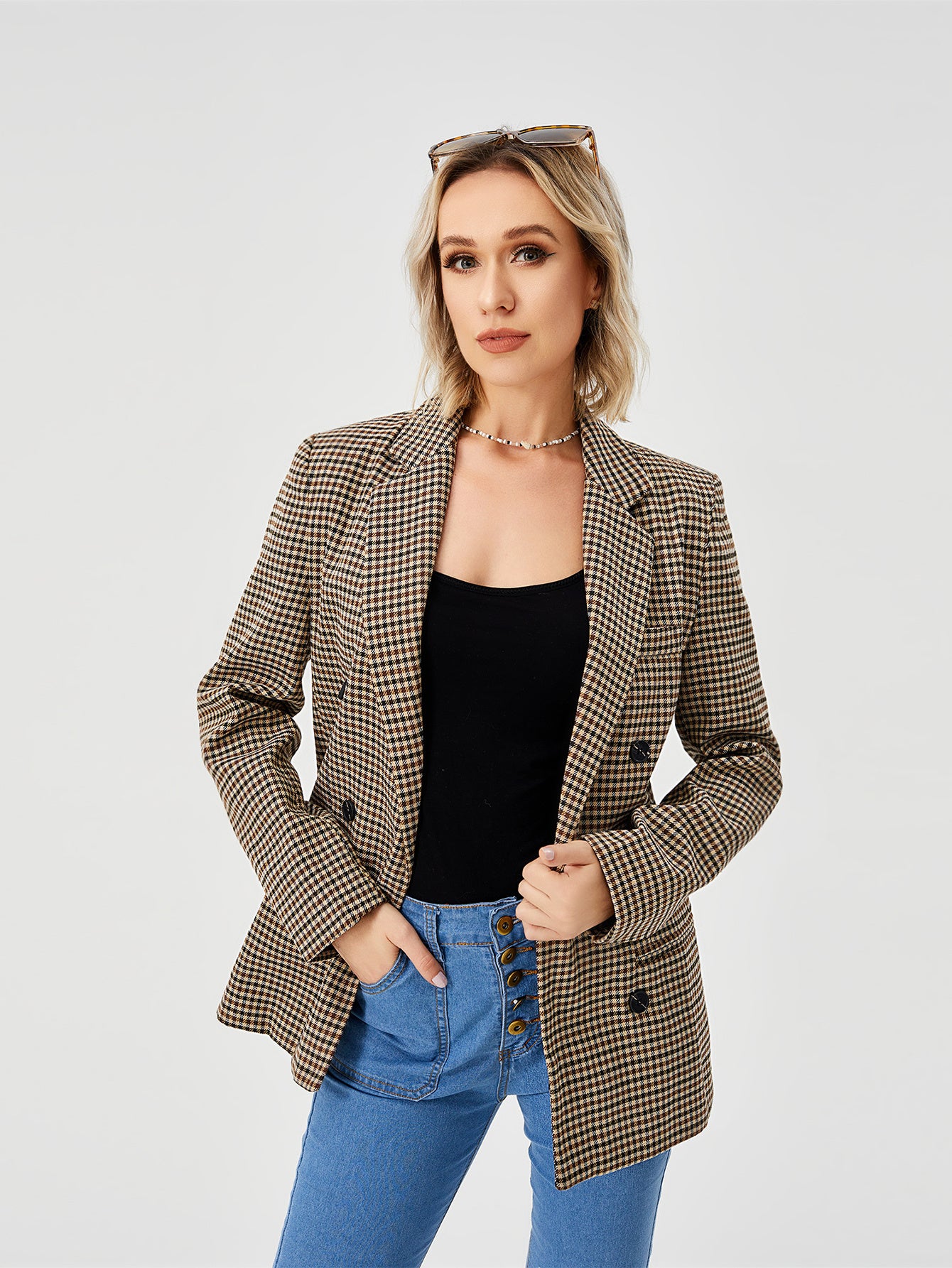 Womens Casual Blazer Jacket