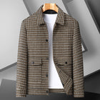 Men's Casual Autumn And Winter Plus size jacket Brown