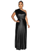 SS Bronzing Dress Black
