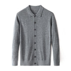 Worsted Single-sided Wool Sweater Gray